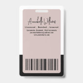 Badge Notaire mobile photo moderne (Arrière)