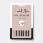 Badge Notaire public moderne photo (Arrière)