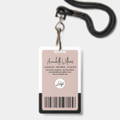 Badge Notaire public moderne photo (Arrière avec lanière)