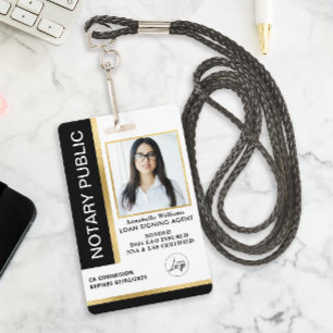 Badge Notaire public moderne photo