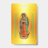 Badge Notre-Dame de Guadalupe (Arrière)