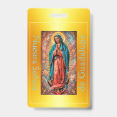Badge Notre-Dame de Guadalupe or (Avant)