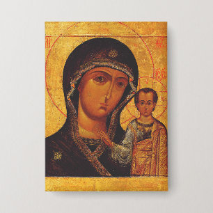 Badge Notre-Dame de Kazan Icône Orthodoxe