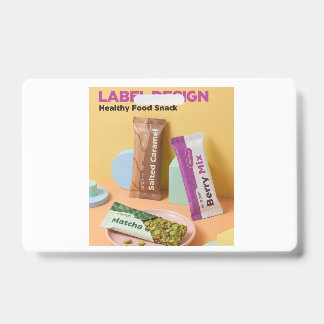 Badge Nourriture saine Snack Un beau design de logo sur 