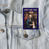 Badge Nouvel an drôle Vladimir Poutine russe (Insitu)