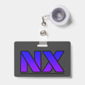 Badge Novarix porte-clés (Avant avec rétractable)