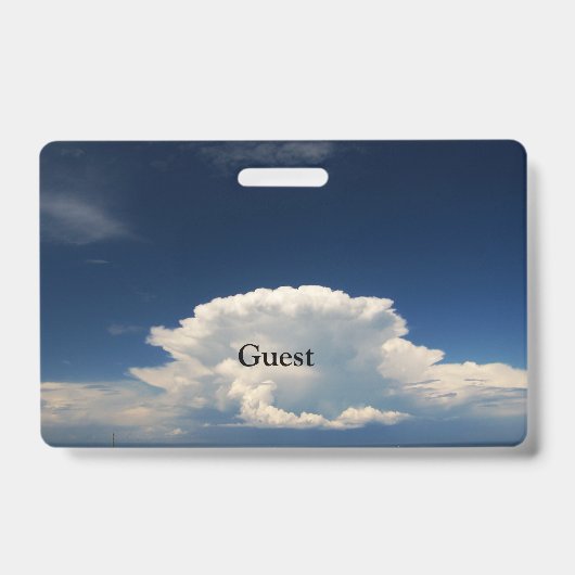 Badge Nuage Blanc Puff    (Avant)