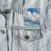 Badge Nuages blancs et ciel bleu clair (Insitu)