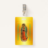 Badge Nuestra Señora de Guadalupe (Devant avec clip)