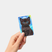 Badge Nuit étoilée de Van Gogh Chat noir (Manuel / portable)