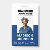 Badge Numéro de photo de l'employé Insigne de sécurité d (Avant)