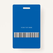 Badge Numéro de photo de l'employé médical de l'infirmiè (Dos)