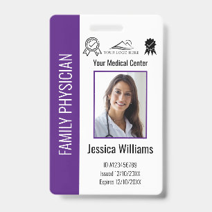 Badge Numéro de photo de l'employé Médicale de l'hôpital