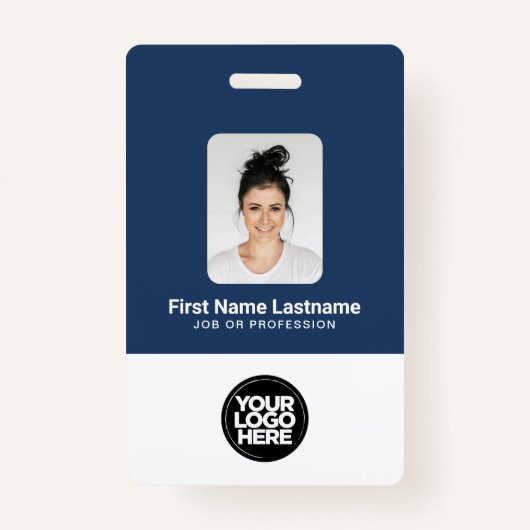 Badge Numéro de photo de l'employé personnalisé Sécurité (Devant)