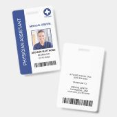 Badge Numéro de sécurité de l'infirmière de l'employé Mé (Recto et verso)