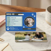 Badge Numéro d'identification de chien personnalisable m