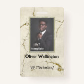 Badge Numéro d'identification de l'employé de la convent (Devant)