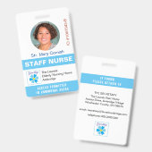 Badge Numéro d'identification du médecin, titre du trava (Avant & arrière)