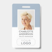 Badge Numéro d'identification du personnel moderne Logo (Avant)