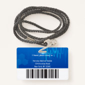 Badge Numéro photo de l'employé Médicale de l'hôpital de (Derrière avec lanière)
