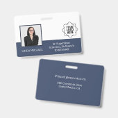 Badge Numéro photo de l'employé personnalisé Sécurité de (Avant & arrière)