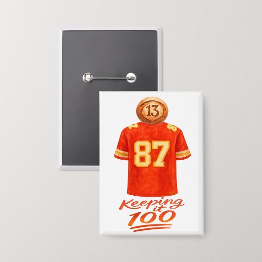 Badge Numerology It Adds Up: Keeping It 100 (Recto/Verso)