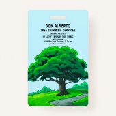 Badge Oak Tree Logo | Tree Trimming Services Employee (Dos)