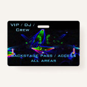 Badge Observant la boîte de nuit/éloge DJ tourner (Devant)