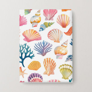 Badge OceanModern Tropical Plant Print – Pink and Green