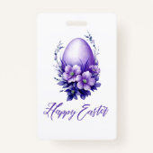 Badge Oeuf de Pâques de charme (Devant)