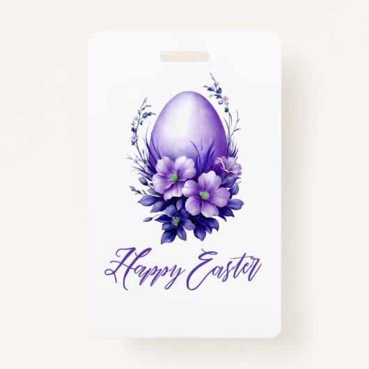 Badge Oeuf de Pâques de charme (Devant)