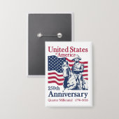 Badge Œuvre d'art commémorative du 250e anniversaire des (Recto/Verso)