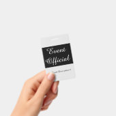 Badge "Officiel d'événement" respectable (Manuel / portable)