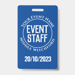 Badge officiel du personnel d'un festival ou d'un
