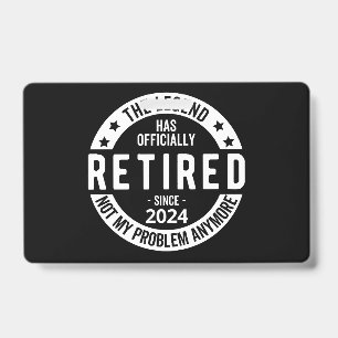 Badge officiellement retraité 2024