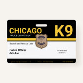 Badge Officier K9 (Devant)