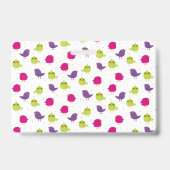Badge Oiseaux colorés mignons (Arrière)