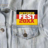 Badge Oktoberfest Octoberfest drapeau allemand (Insitu)