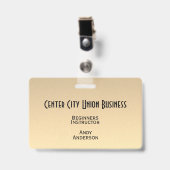 Badge Ombre dorée (Avant avec clip)