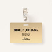 Badge Ombre Or (Dos avec clip)