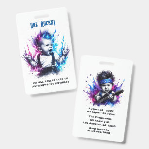 Badge One Rocks ! Billet VIP de star du rock pour le 1er