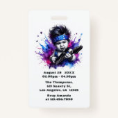 Badge One Rocks ! Rock Star VIP Pass 1er anniversaire (Dos)
