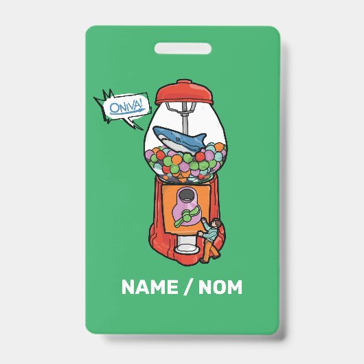 Badge ONIVA ! Gomme Ballon (Avant)