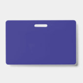 Badge Or & Bleu Foncé Professionnel Nom Plain Propre (Arrière)