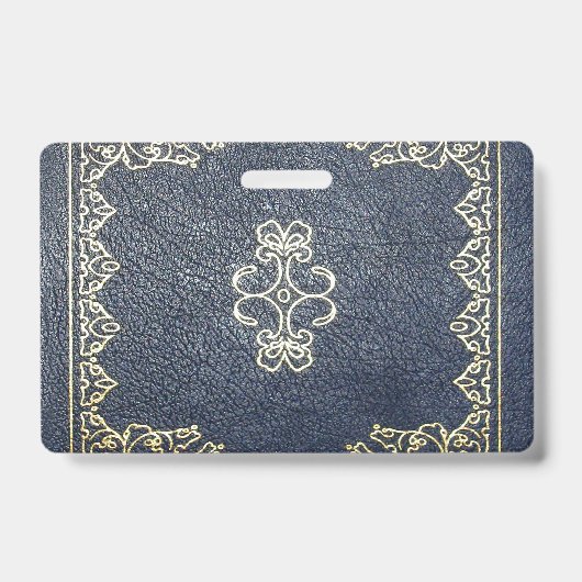 Badge Or Doré Et Bleu Tombé (Avant)