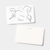 Badge Orage de cheval sauvage_Cove (Avant & arrière)