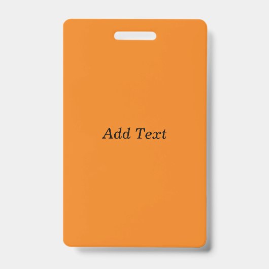 Badge Orange Create Your Own Add Text Custom (Avant)