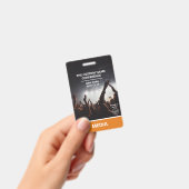 Badge Orange Media Access Pass QR Code Conférence person (Manuel / portable)