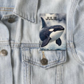 Badge  Orca Stormy waves, Personalized (Insitu)