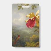 Badge Orchidées et colibri Heade (Arrière)